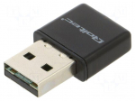 PC extension card: WiFi network | USB A plug | USB 2.0 | black
