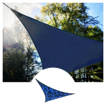 SHADE SAIL WITH BUILT-IN LED STARRY SKY - TRIANGLE - 3.6 x 3.6 x 3.6 m - DARK BLUE