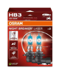 Bulb (Set of 2) HB3 12V 60W P20D Up To 150m. Light Beam Length, Up To 150% More Brightness, Up To 20% Whiter Light Night Breaker Laser, White