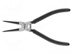 Pliers | for circlip | internal | 19&divide;60mm | Pliers len: 180mm | &Oslash;: 1.3mm