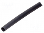 Heat shrink sleeve | glued | 3: 1 | 12mm | black | polyolefine | reel