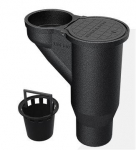 Ķeta lietusūdeņu savācējs, pieslēgums DN/OD100. ar gružu savācējspaini Ķeta lietusūdeņu savācējs, pieslēgums DN/OD100, ar gružu savācējspaini