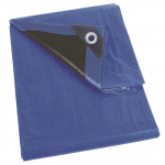 Tarpaulin - Blue/Black - Super Strong - 10 x 12 m