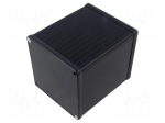 Enclosure: with panel | 1455 | X: 104.5mm | Y: 120mm | Z: 104.5mm | black