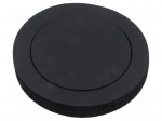 Sound absorbing sponge | Dim: 145x195x25mm | black