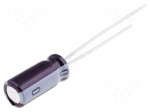 Capacitor: electrolytic | low ESR | THT | 22uF | 100VDC | &Oslash;8x11.5mm