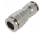 Push-in fitting | straight,inline splice | -0.99&divide;20bar | &Oslash;out: 8mm
