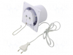 Fan: AC | axial | 230VAC | 93m3/h | 26dBA | ball | 2400rpm | 120x120x89mm