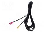 Cable | 3m | Fakra female,SMA male | Car brand: universal