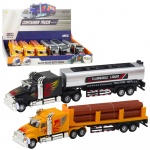 M&auml;nguala | PC | Konsoolid | Tarvikud // M&auml;nguasjad ja m&auml;ngud lastele // Ciężar&oacute;wka Cysterna Transport Drewna Napęd Pull-Back Światła Dźwięki 1:36