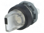 Switch: rotary | Stabl.pos: 2 | 22mm | transparent | Illumin: MLB-1