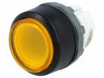 Switch: push-button | Stabl.pos: 2 | 22mm | yellow | Illumin: MLB-1