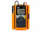 Digital multimeter | &Oslash;cable: 6mm | LCD | 3,75 digit | I DC: 60A | 0&divide;40&deg;C