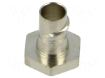 Straight terminal connector | brass | HelaGuard PCS | IP54 | nickel