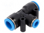 Push-in fitting | straight,T-tap splitter | -0.95&divide;6bar | PBT | QS
