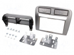 Radio mounting frame | Fiat | 2 DIN | silver