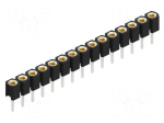 Connector: pin strips | socket | female | PIN: 15 | THT | 3A | 150V | MK 21