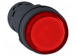 Switch: push-button | 22mm | Stabl.pos: 1 | NO | red | LED | 230V | IP65