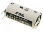 Battery: lithium | 3V | 2/3A,2/3R23,CR17335 | &Oslash;17x33.5mm | 1800mAh