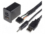 USB/AUX adapter | Opel | USB A socket,Jack 3,5mm 4pin socket