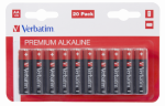 Batteries Verbatim AA Premium Alkaline 20-Pack 1.5V