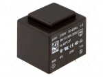 Transformer: encapsulated | 3VA | 230VAC | 6V | 500mA | Mounting: PCB