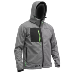 Jalan&otilde;ud, t&ouml;&ouml;riided | Isikukaitsevahendid // T&ouml;&ouml;-, kaitse-, k&otilde;rgn&auml;htavusega riided // Kurtka softshell z kapturem rozm.s, 96%poliester+4%elastan