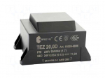 Transformer: encapsulated | 20VA | 230VAC | 24V | 833.3mA | IP00 | 600g