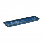 Set of 4 Rectangular Trays Concerto Blu Avio - Navy Blue, 32 x 8 cm