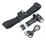 TROIKA ECO KNICKLICHT MICRO Black Hand flashlight + Headband flashlight SMD LED