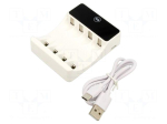 Charger: microprocessor-based | Ni-Cd,Ni-MH | 0.5A | Size: AA,AAA