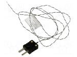 Sensor: temperature | thermocouple J | Insulation: PFA | -40&divide;260&deg;C