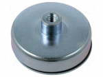 Magnet: permanent | hard ferrite | 588N | &Oslash;: 80mm | H: 30mm | steel