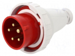 Connector: AC supply 3-phase | plug | male | 16A | 400VAC | IEC 60309