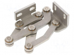 Hinge | stainless steel | 40mm | left,pivoting