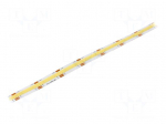 COB LED tape | white warm/cold white | LED/m: 608 | 10mm | IP20 | 120&deg;