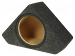 Car loudspeaker enclosure | MDF | black | textil | 8l | 200mm | 215mm
