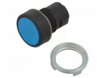 Switch: push-button | 22mm | Stabl.pos: 1 | blue | none | IP65 | flat | 46