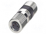Connector: M8 | PIN: 3 | 4A | 48V | IP68 | straight | unshielded | plug