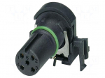 Connector: M12 | contact insert | PIN: 4 | 250V | angled | IP67 | THT | 4A