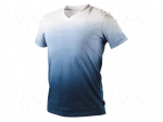 T-shirt | Size: XXL | white-blue | DENIM | 180g/m2
