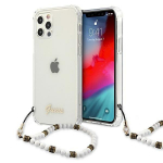 Guess GUHCP12LKPSWH Hardcase for iPhone 12 Pro Max 6,7" / White Pearl