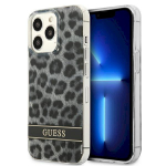 Guess GUHCP13LHSLEOK Hardcase Leopard for iPhone 13 Pro / 13 6,1" / grey