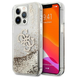 Guess GUHCP13XLG4GGO Hardcase 4G Big Liquid Glitter for iPhone 13 Pro Max 6,7" / gold