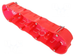 Enclosure: junction box | &Oslash;: 68mm | plaster embedded | IP30 | H: 46mm