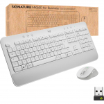 Logitech Signature K650 Combo for Business (white, DE layout, plunger, Logi Bolt, Bluetooth, for Windows/macOS/Chrome OS/Linux/iPadOS/Android)