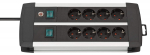 Brennenstuhl Premium-Alu-Line Technik - 8 port