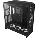 NZXT H9 Flow RGB+, tower case black (matte), tempered glass x 2