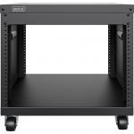 Digitus Universal 19-inch Equipment Rack with Wheels, Rack, Server Enclosure, Black, 8U
