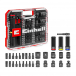 Einhell-KWB car impact socket and bit set in XL CASE, 32 pieces